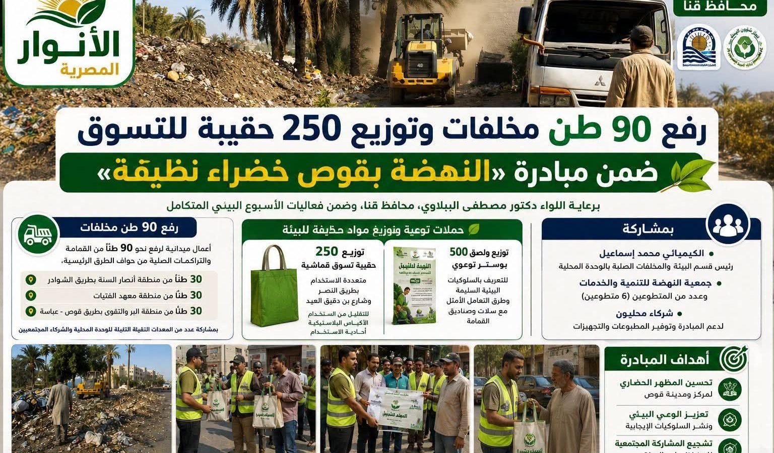 إعلان حملة النظافة والحفاظ على البيئة
